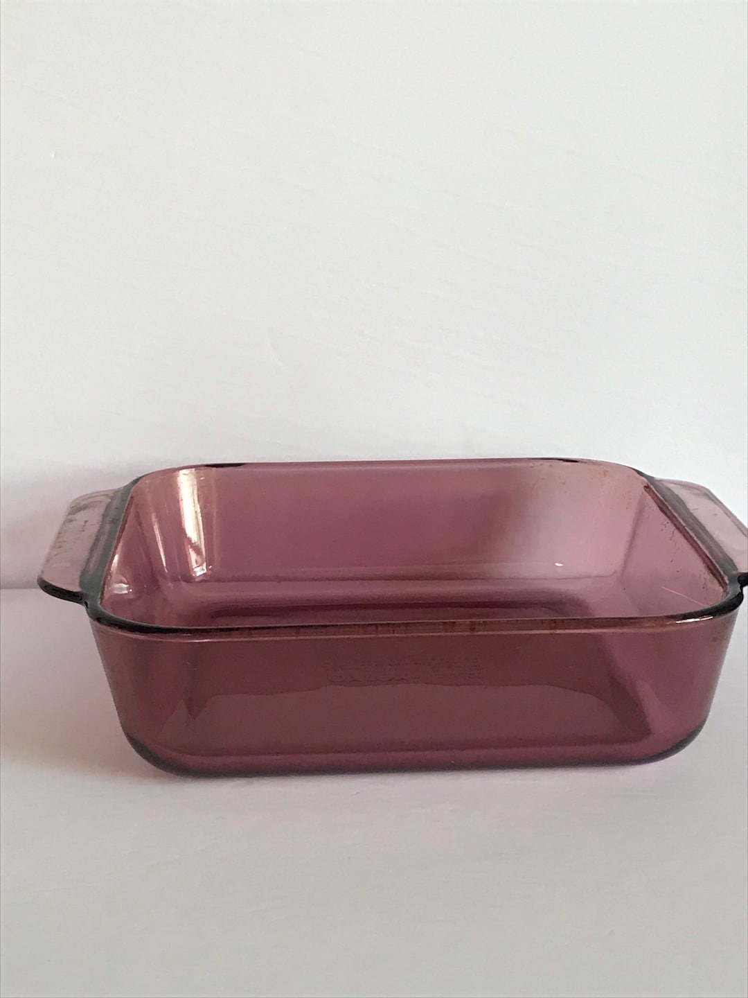 Vintage, Pyrex Serving Dish, 2 Liters, Square Plate, Baking Dish