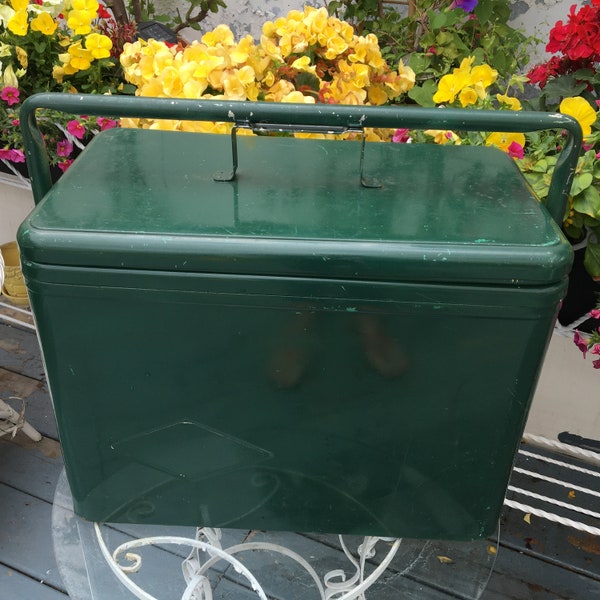 Vintage 1950 Coleman metal cooler, glacière Coleman en métal, rare à trouver dans cette excellente condition