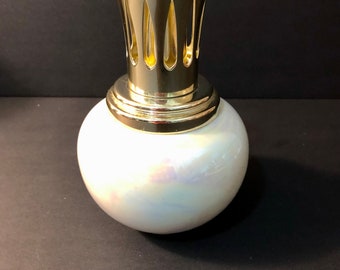Vintage Lampe Berger Perfume Diffuser, Iridescent Porcelain, Le
