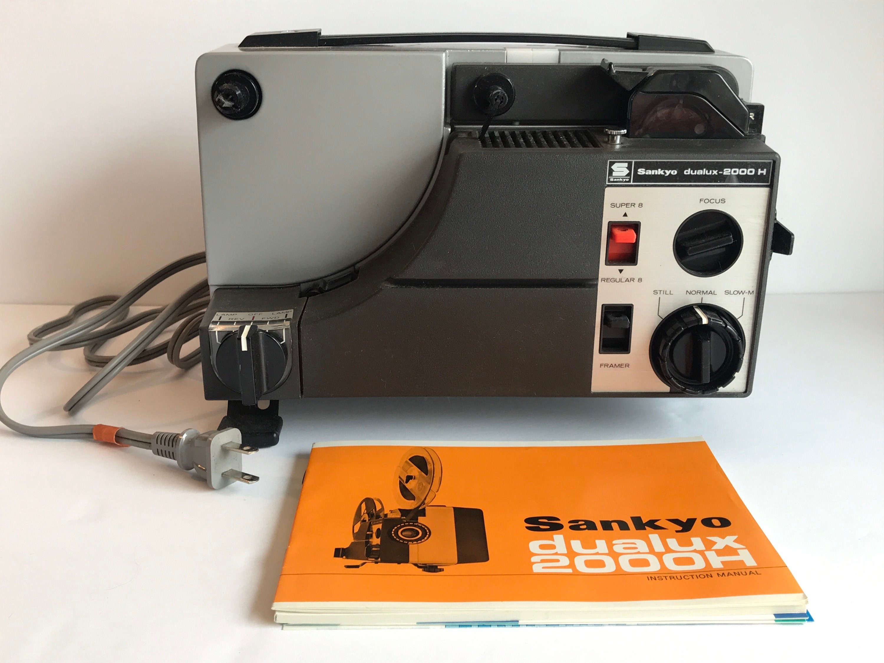Vintage, Sankyo Dualux 2000 H Cine Projector, Japan 8 MM, Serial 1290163, New With Original Box, Tested Works - Etsy Vintage, Sankyo Dualux 2000 H Cine Projector, Japan 8 MM, Serial 1290163, New With Original Box, Tested Works - Etsy