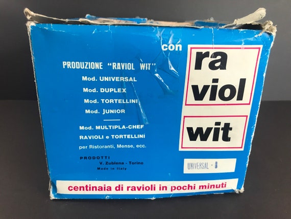Vintage Ravioli Wit, Brevettato, Raviol Wit, Pasta and Ravioli, Tortellini  Maker With Original Box , Made in Italy 1970's 