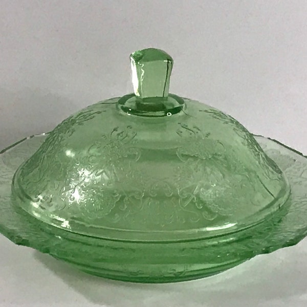 Green Butter Dish Etsy