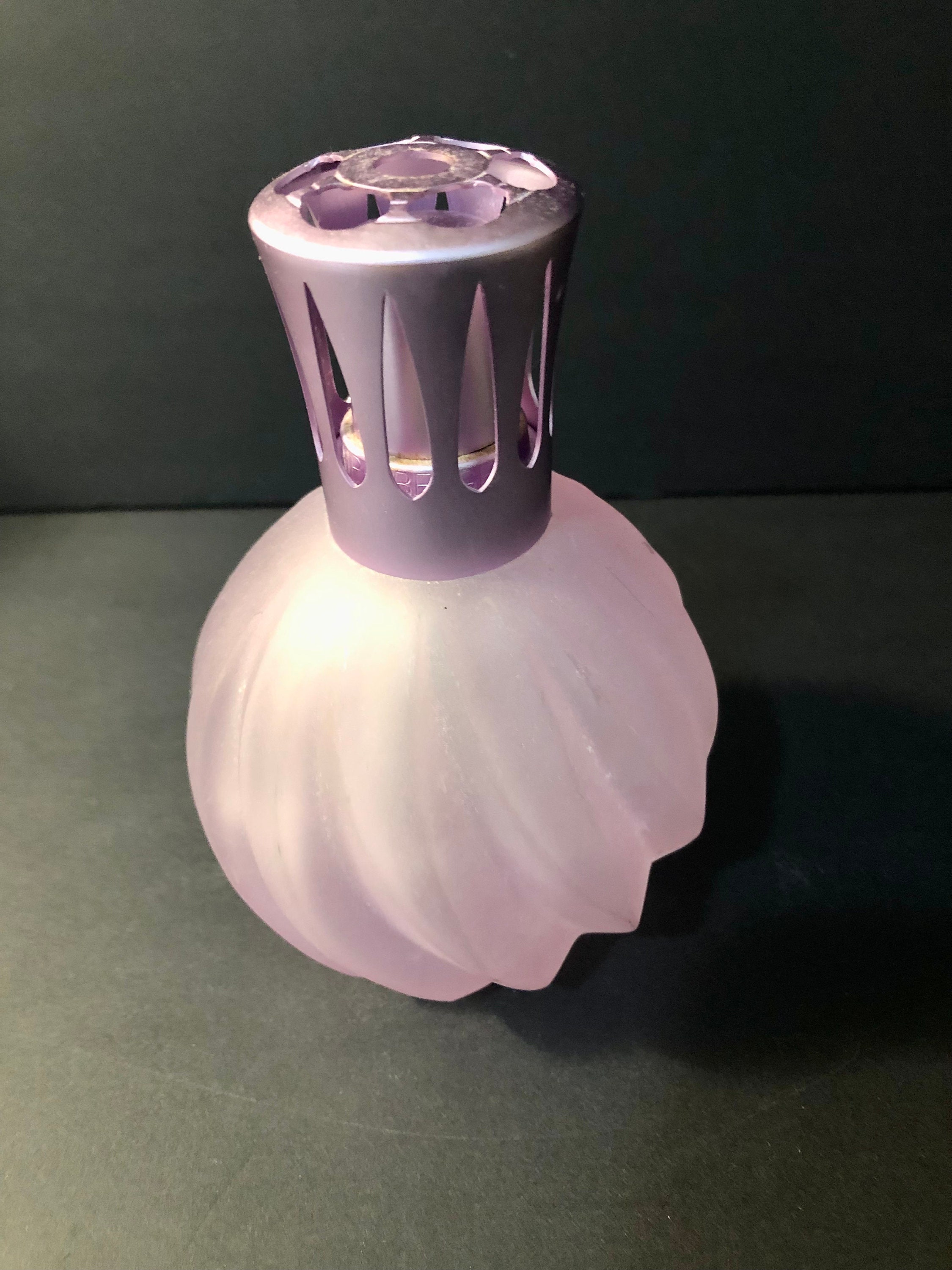 Vintage Lampe Berger, Maison Berger, Glass Made, Purple Swirl
