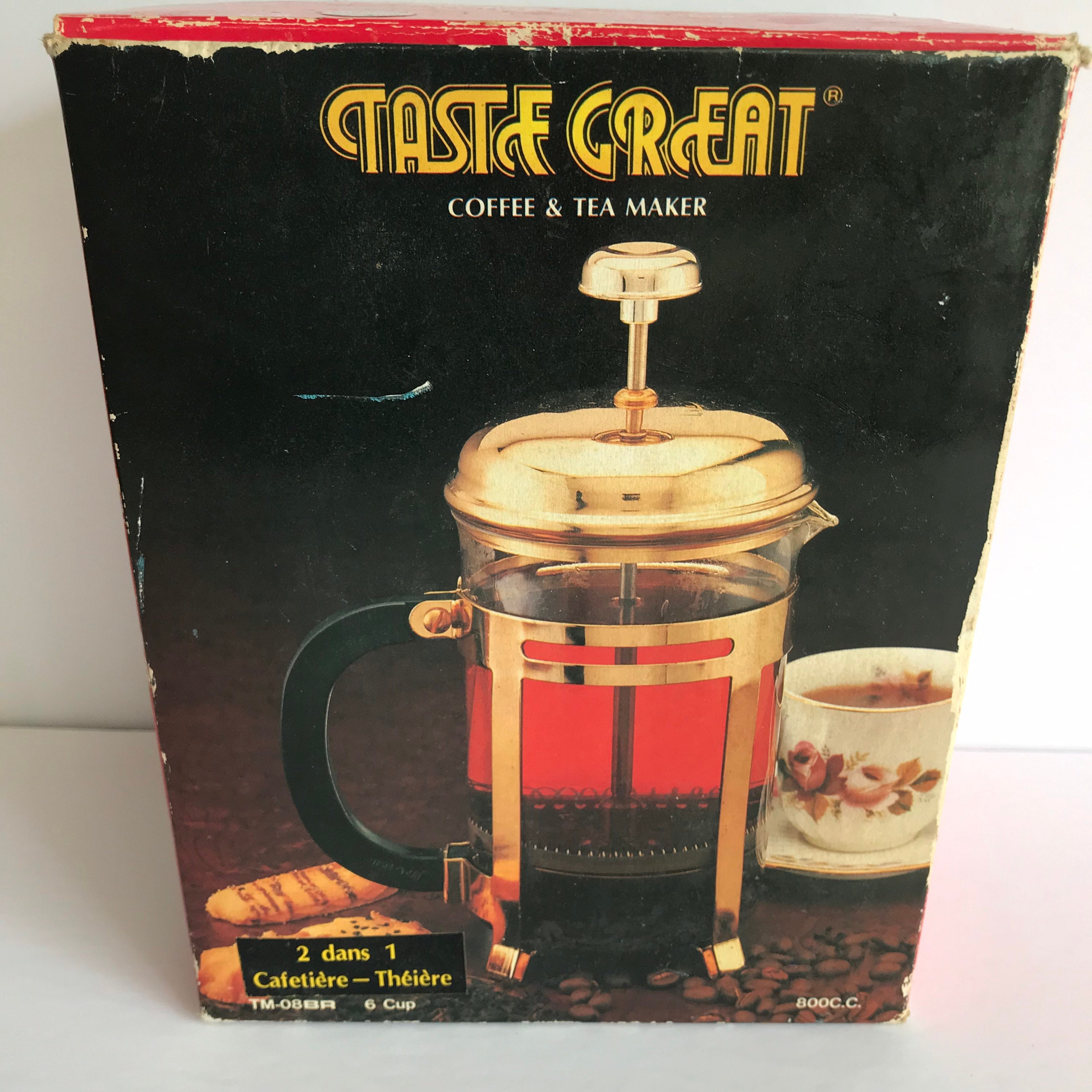 Vintage French Press Glass Mod.taste 
