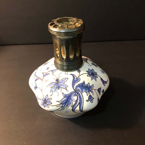 Vintage Original Lampe Berger Oil Diffuser Smells Destroyer Made in France Faïence Henriot DT 1970's