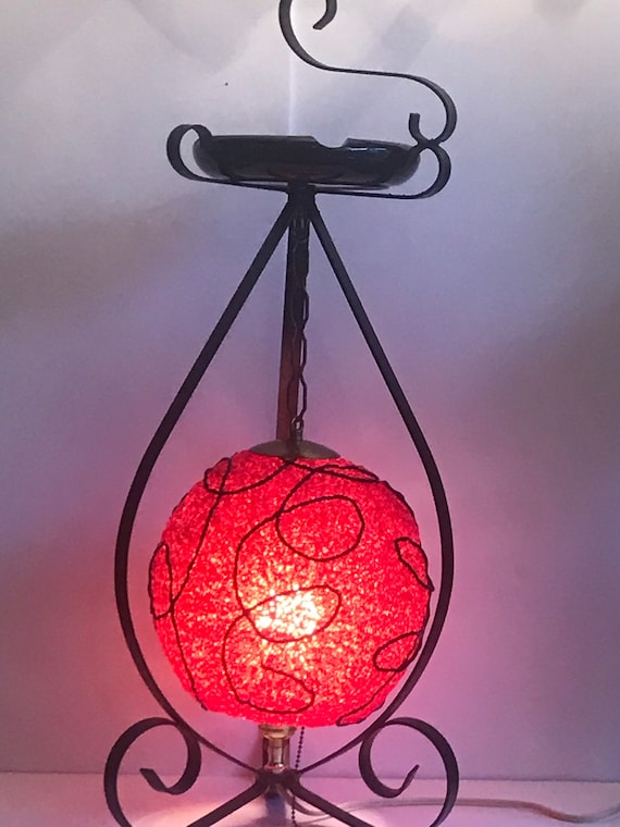 Vintage floor on sale lamp with ashtray