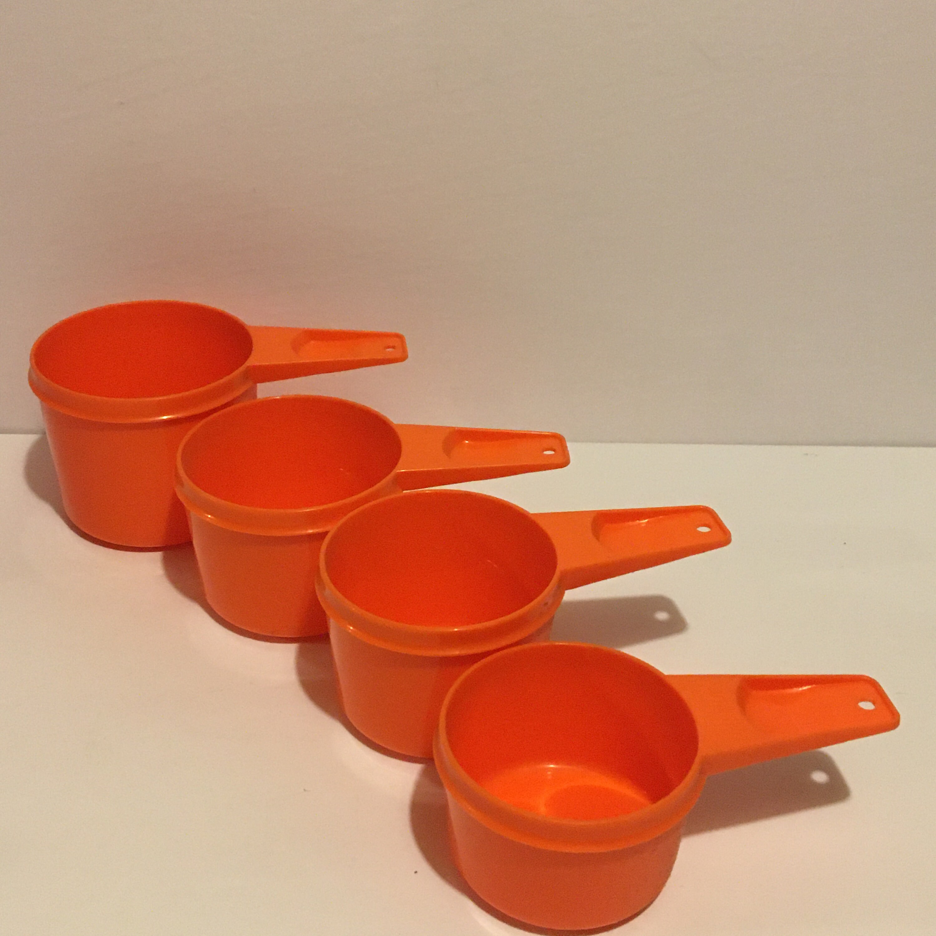 Cuanto Es 8 Onzas En Gramos Vintage Orange Tupperware Nesting Measuring Cup Set of 4 - Etsy