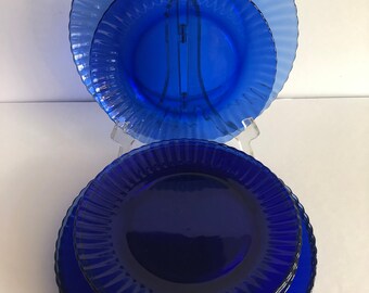 Arcoroc France Blue Etsy