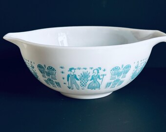 Pyrex Turquoise 404 Amish Butterprint Vintage Pyrex Mixing Bowl Complete Set of 4 401 - 404 ...