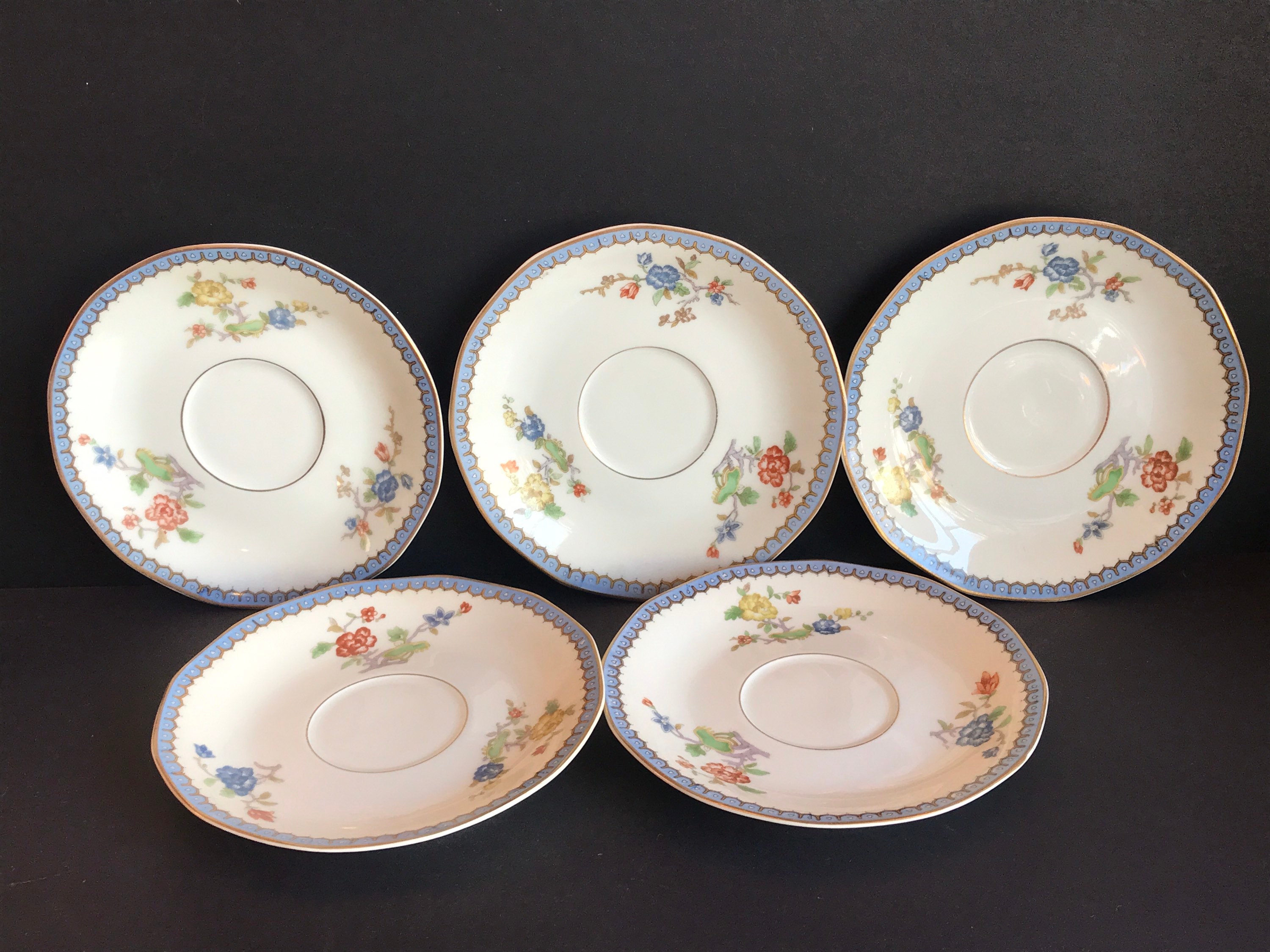 アンティーク セオドア ハビランド リモージュ フランス、極楽鳥模様