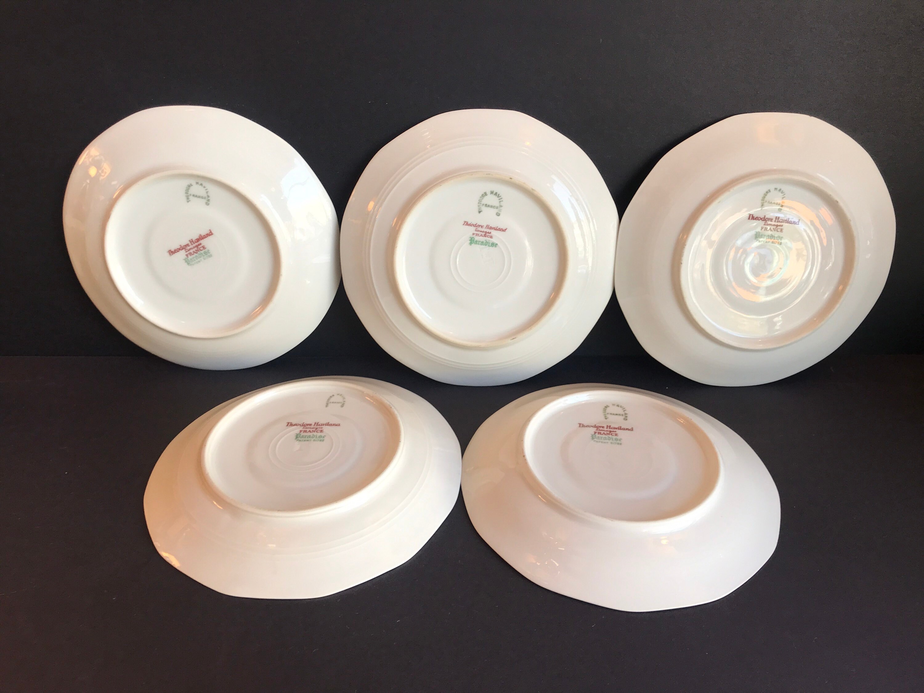 Antique Theodore Haviland Limoges France, Bird of Paradise Pattern