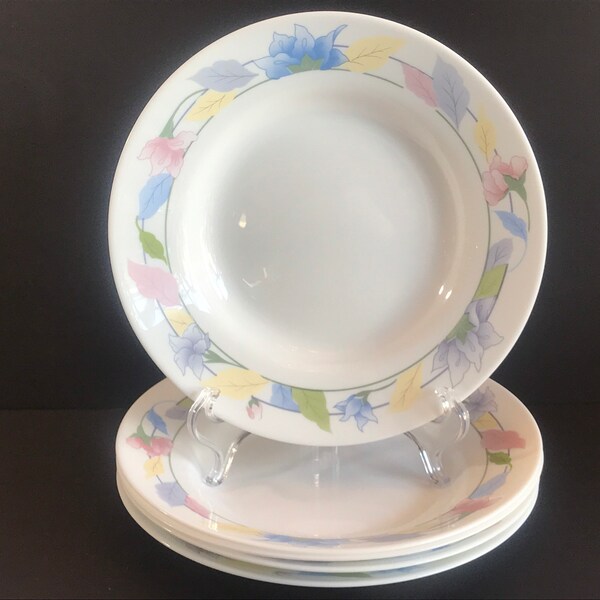 Assiettes plates Arcopal - lot de 6 - carotte - tomate - oignon