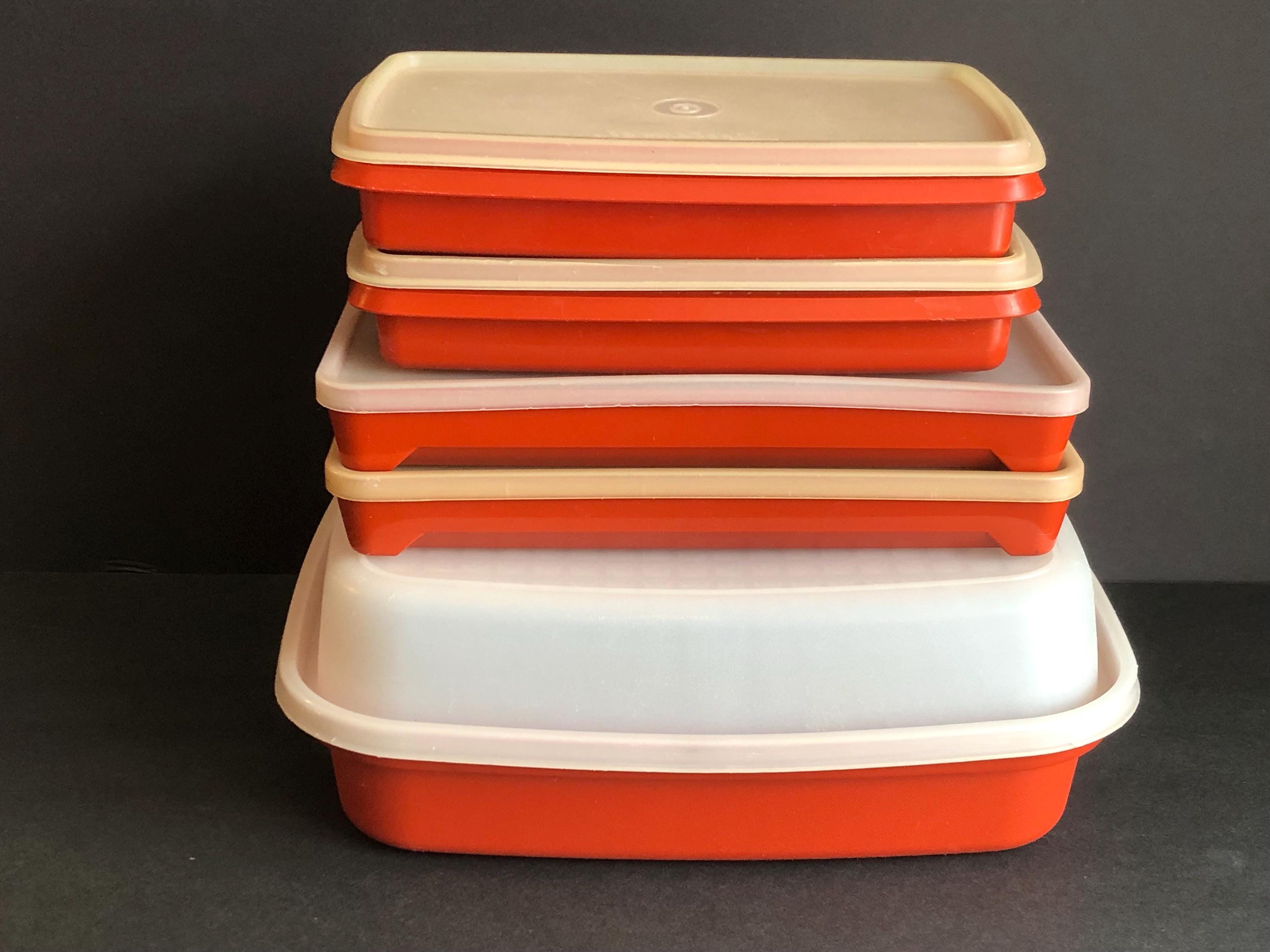 Vintage Paprika Tupperware Set, 10 Piece Kitchen Storage, 1960s - Etsy