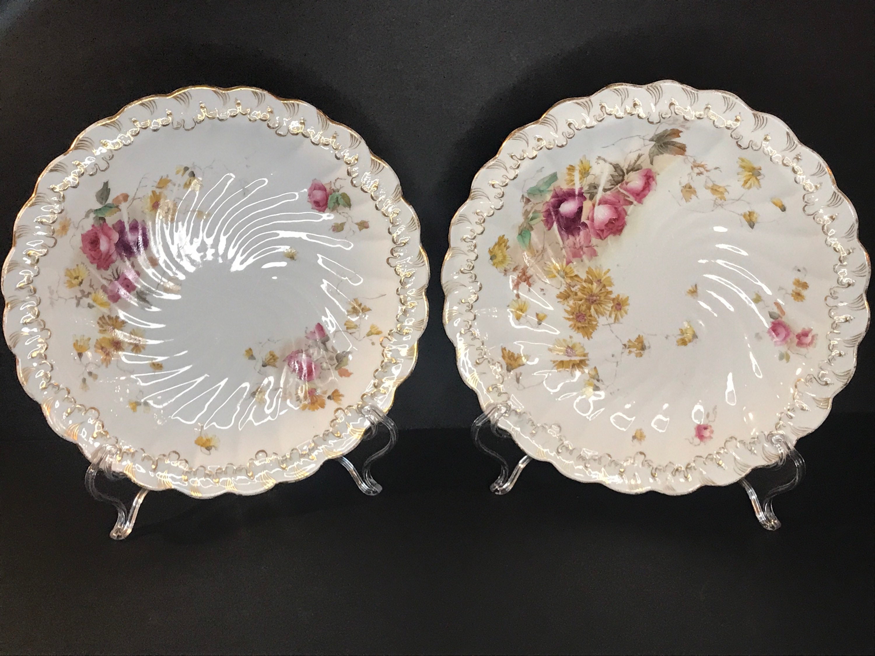 Antique, Georges Jones & Sons Crescent China, Ro No 225065, Flower