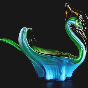 Murano glass swans - Etsy 日本