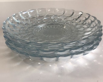 Vintage, Anchor Hocking Sapphire Blue Bubble Pattern, Depression