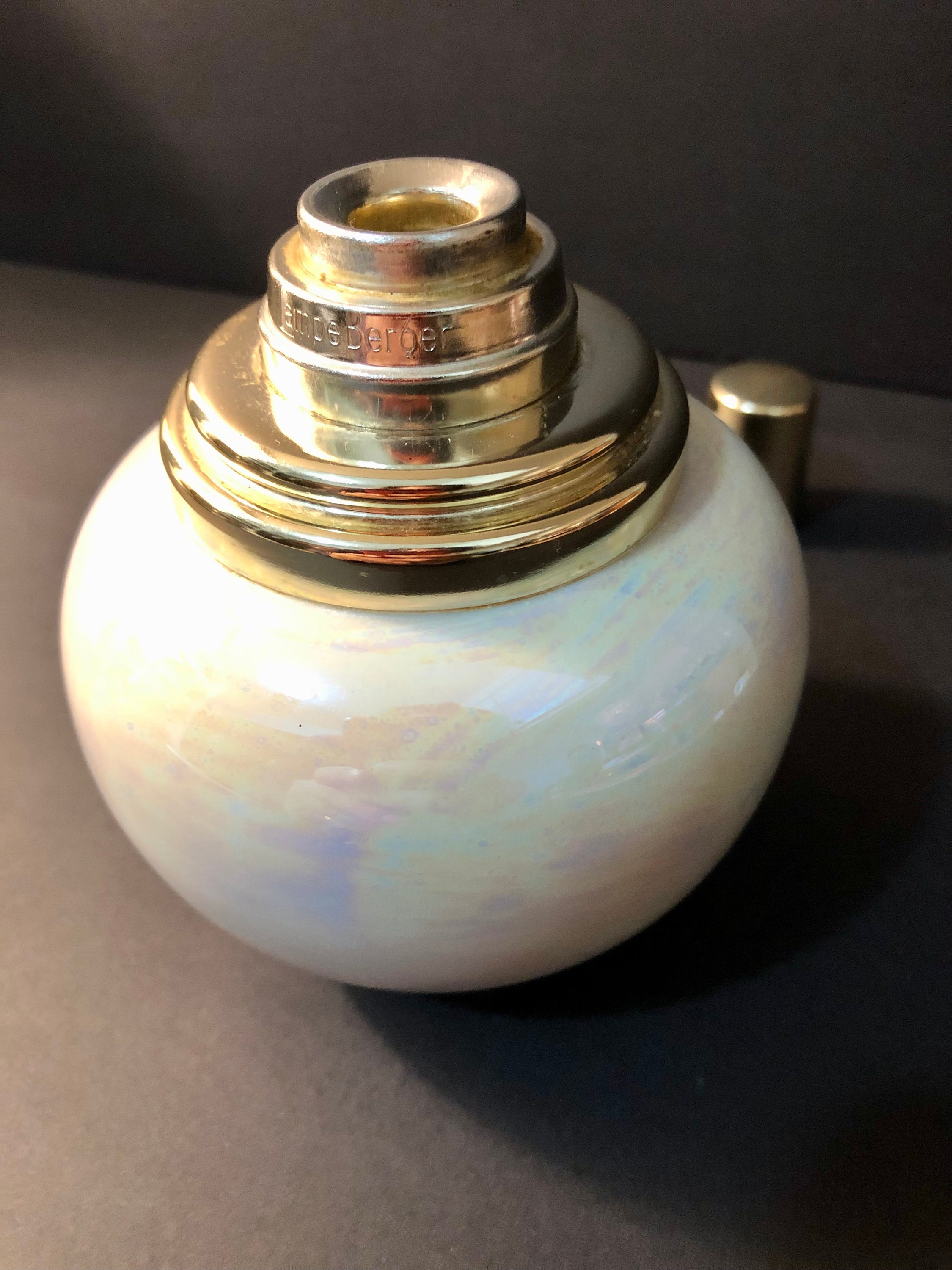 LAMPE BERGER EN porcelaine de Limoges 3067 fleur verte EUR 45,00 - FR