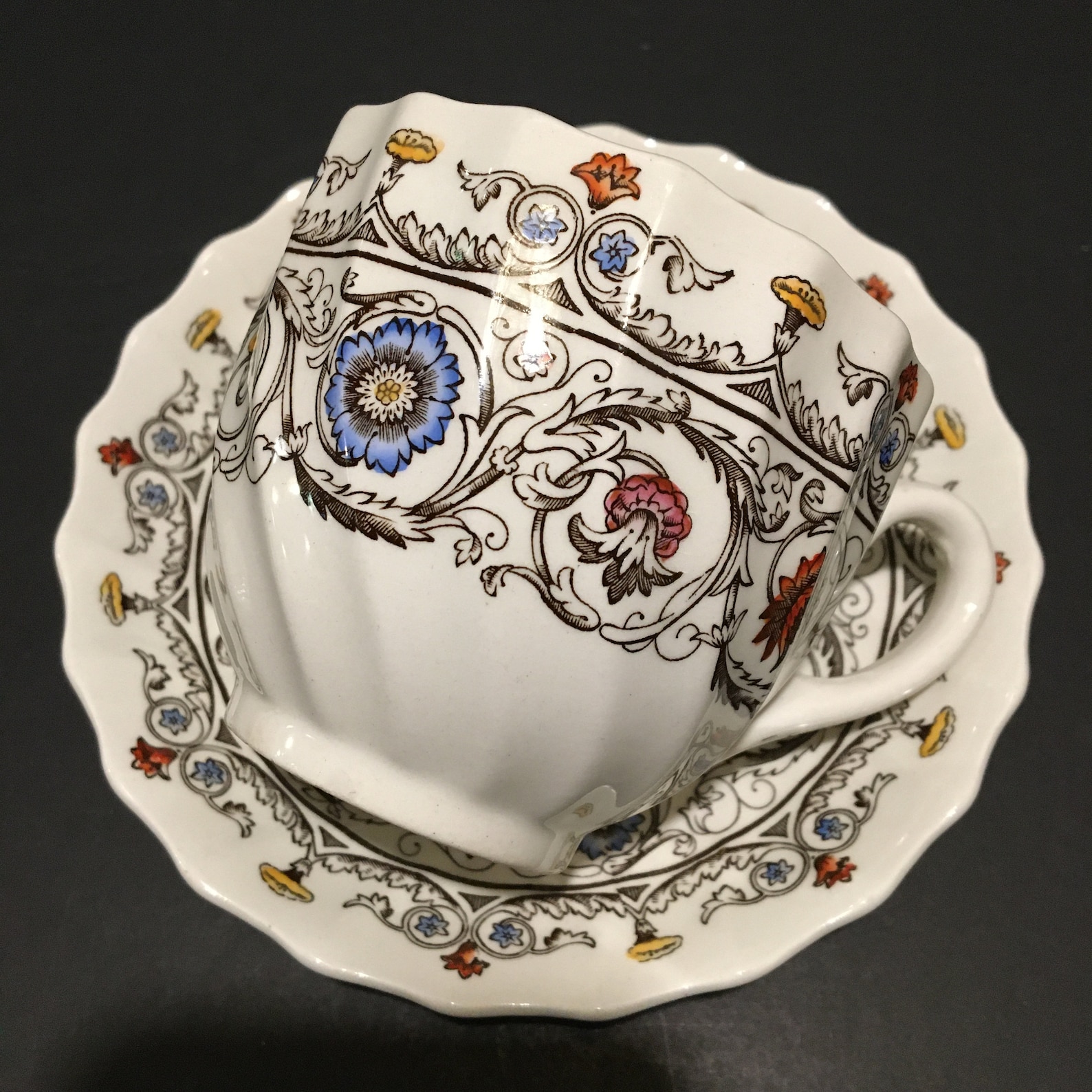 Copeland Spode Florence Pattern Cup Saucer England Circa Etsy