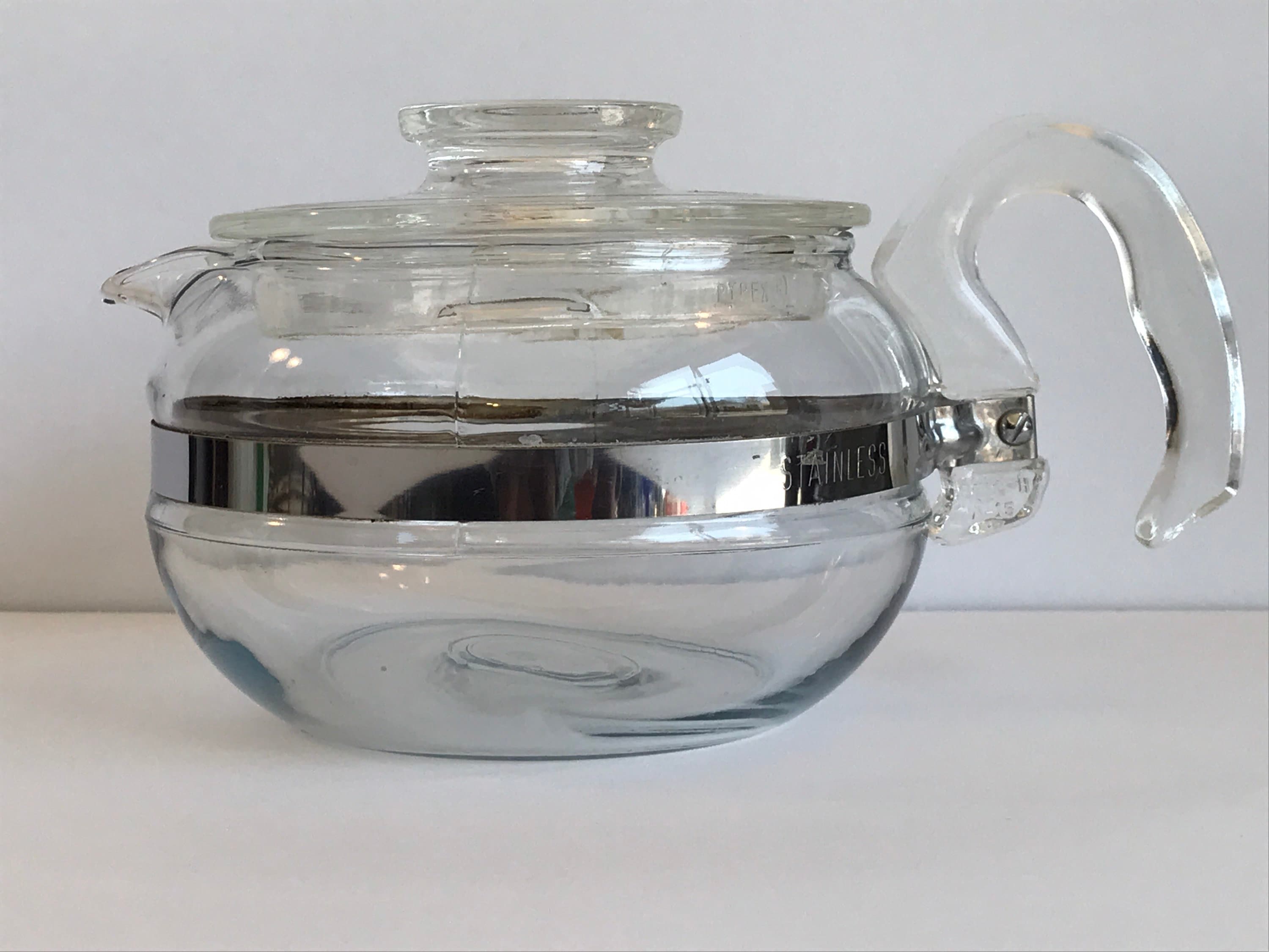 Glass Teapot With Vertical Stripes Clear Tea Kettle With - Temu