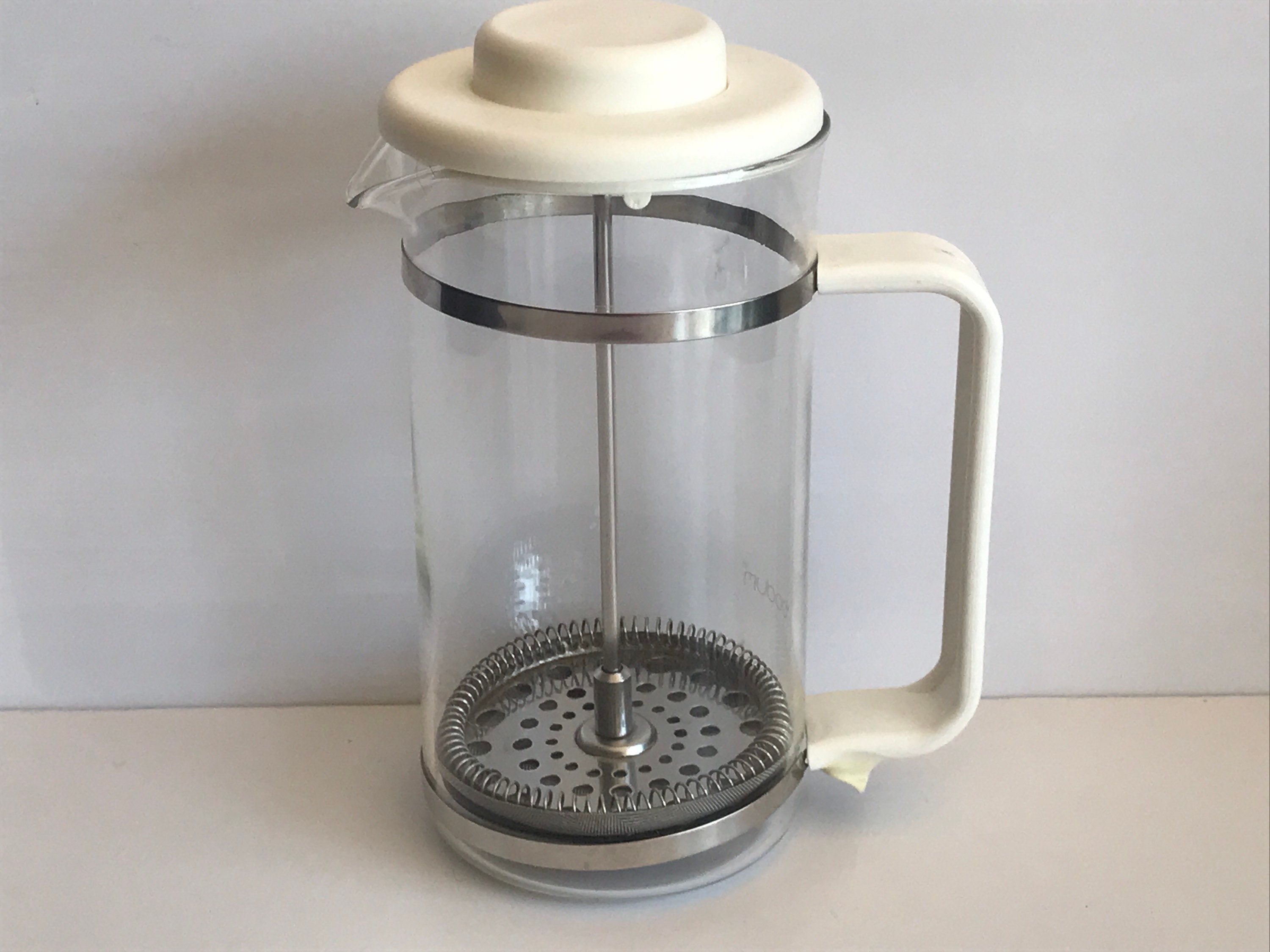 The Original Bodum French Press Clear Glass 2 Cup Coffee Maker Portugal EUC