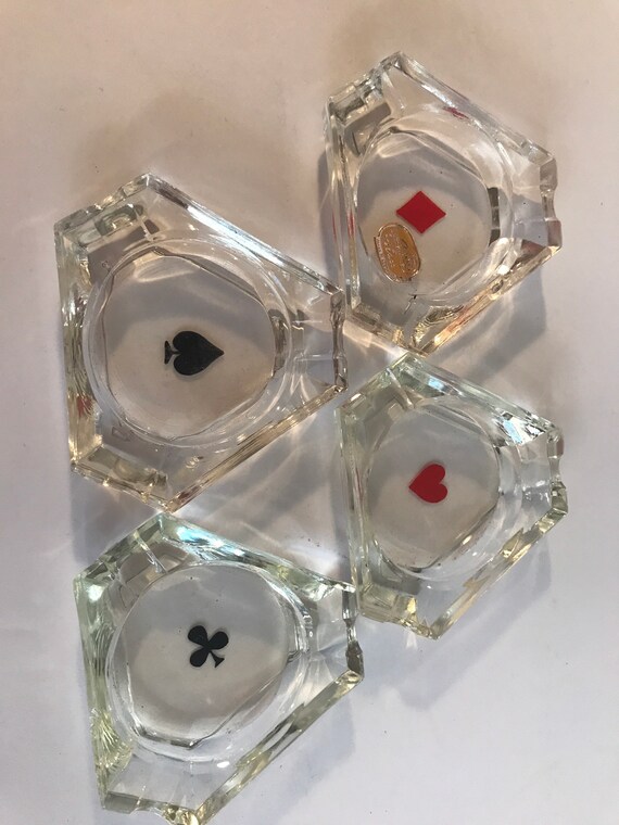 Art & Collectibles Vintage glass ashtray Triangle glass ashtray Gift