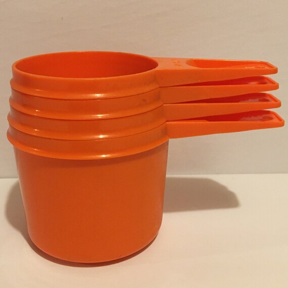 Vintage Orange Tupperware Nesting Measuring Cup Set Of 4 Etsy Vintage Orange Tupperware Nesting Measuring Cup Set Of 4 Etsy