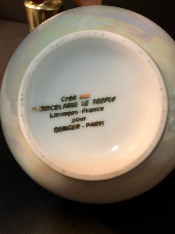 Vintage Lampe Berger Perfume Diffuser, Iridescent Porcelain, Le