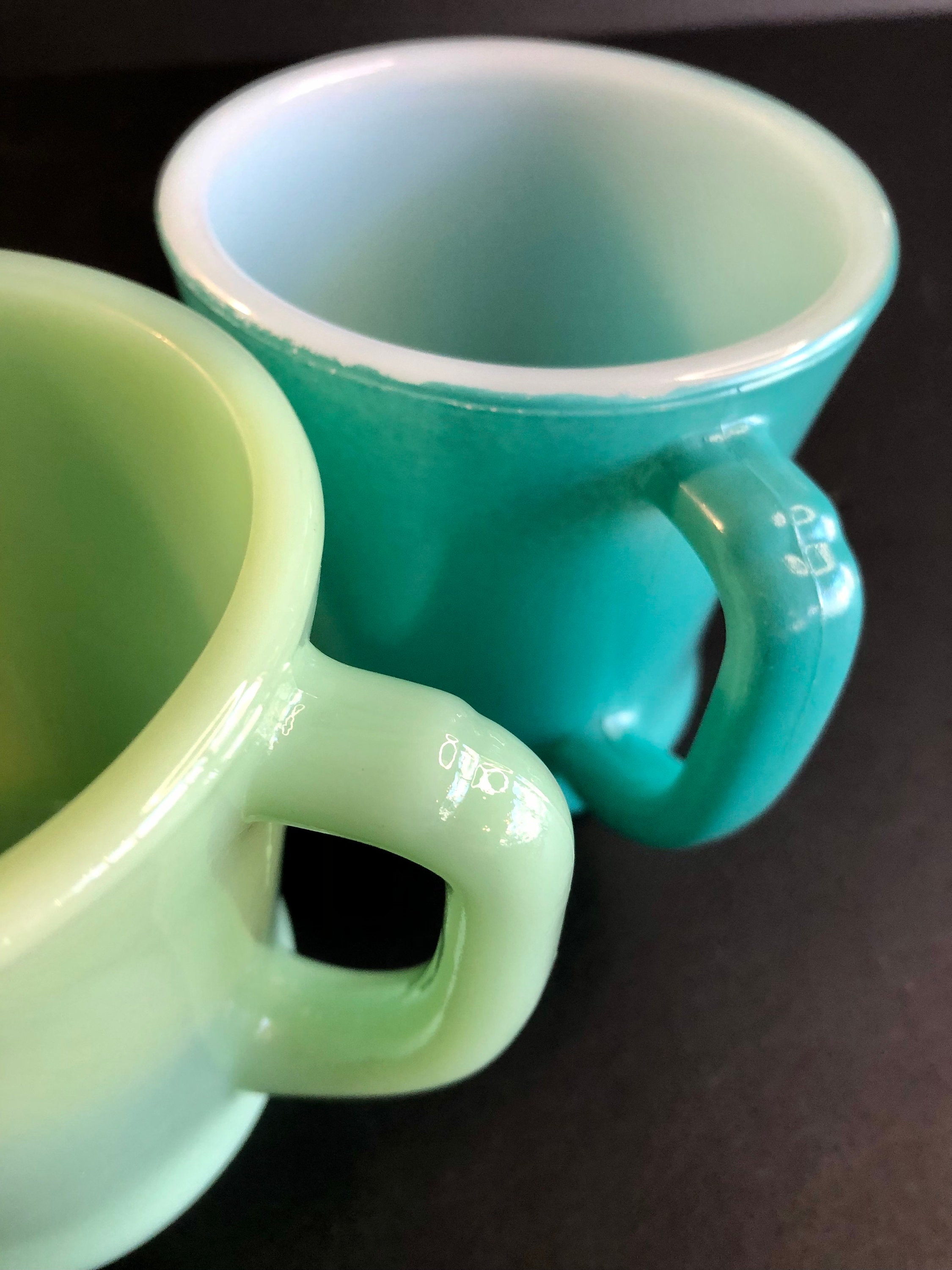 ヴィンテージ ファイヤーキング アンカーホッキング ミルクガラス