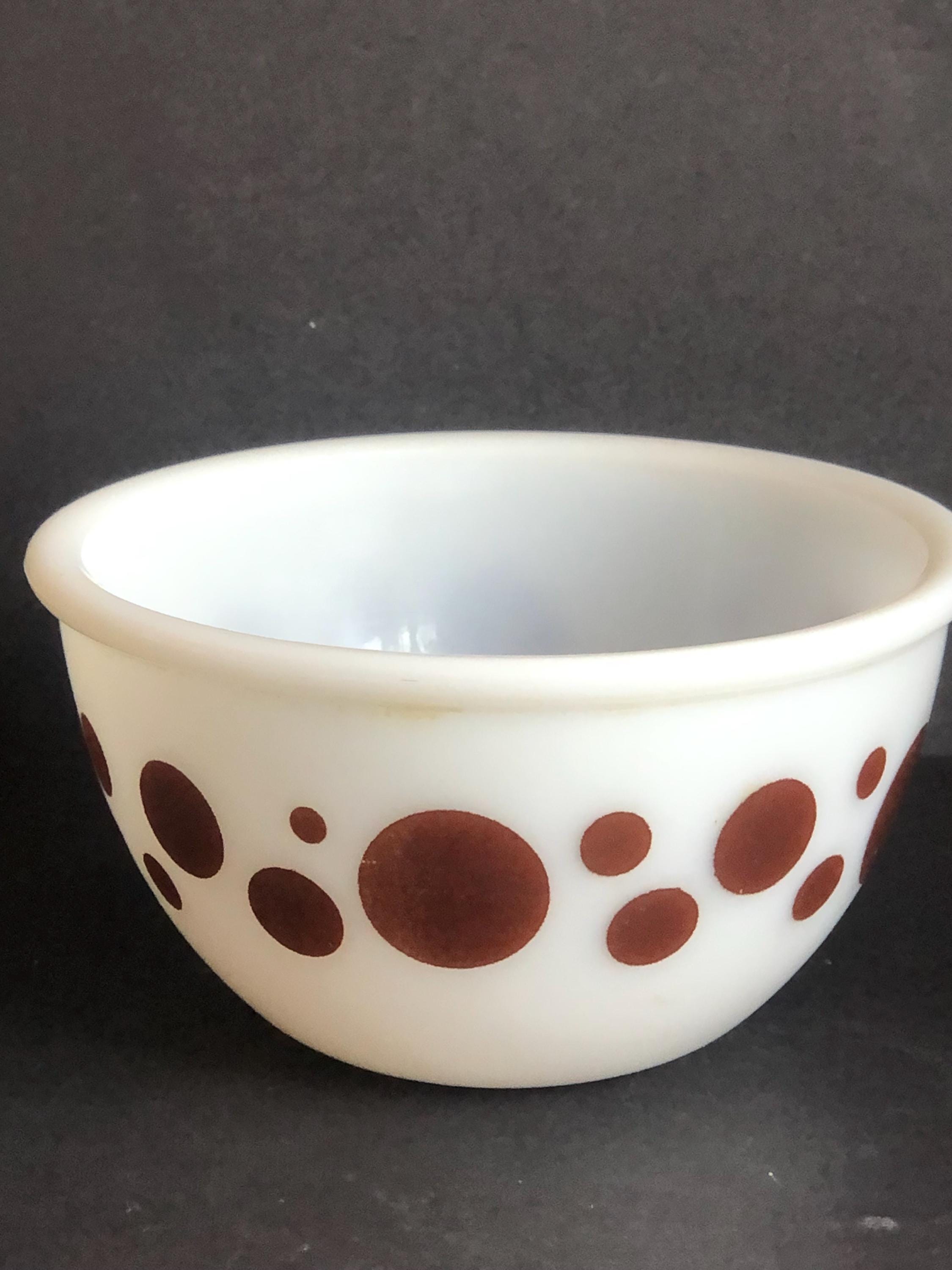 ヴィンテージ ヘーゼル アトラス ドット ミキシング ボウル 4 個セット