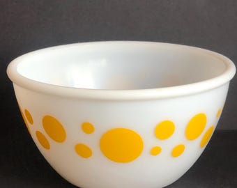 ヴィンテージ ヘーゼル アトラス ドット ミキシング ボウル 4 個セット