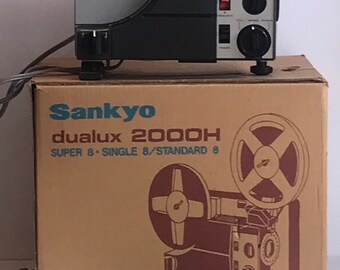 Vintage, Sankyo Dualux 2000 H Cine Projector, Japan 8 MM, Serial 1290163, New With Original Box, Tested Works - Etsy Vintage, Sankyo Dualux 2000 H Cine Projector, Japan 8 MM, Serial 1290163, New With Original Box, Tested Works - Etsy