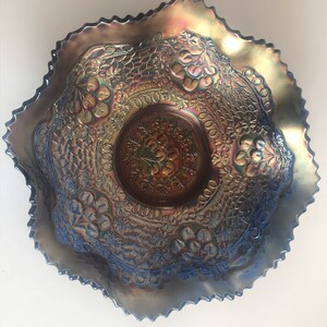 【ひびあり】フェントン ドラゴン ロータス カーニバルガラス Carnival Glass Dragon and Lotus - Etsy
