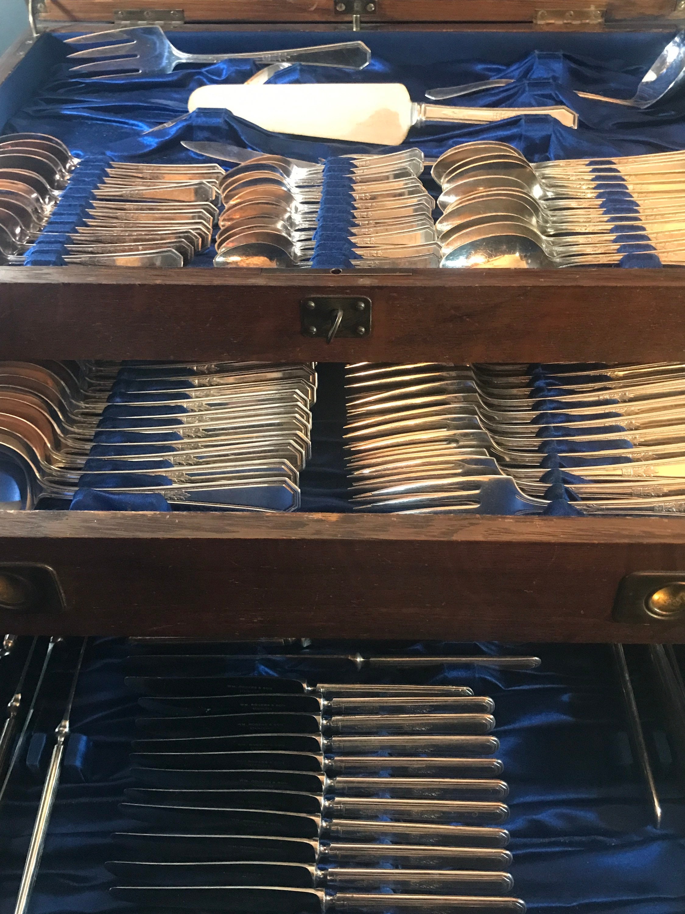 Vintage 1920s, Birks VM Roger Silverplated Flatware, Mayfair