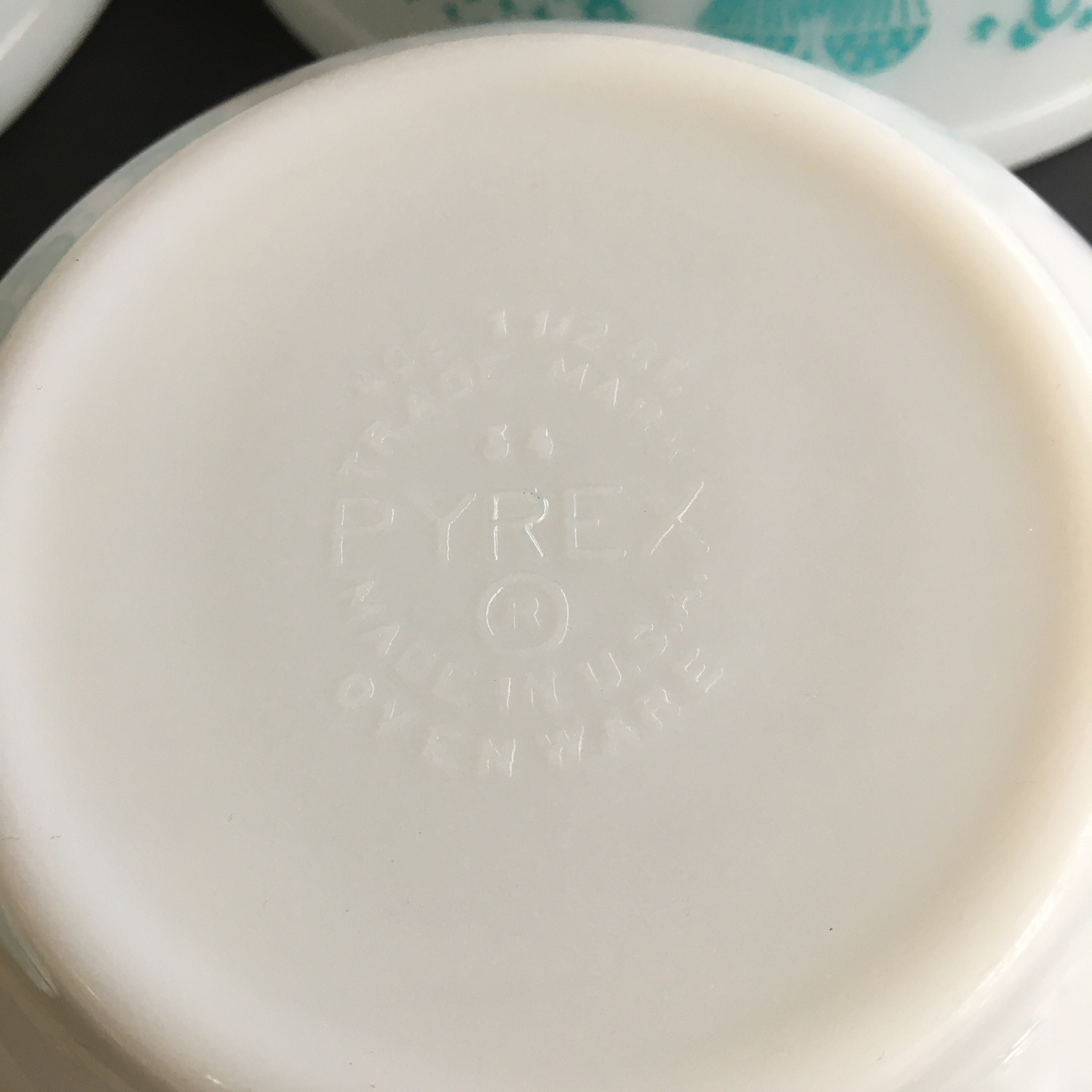 ヴィンテージ パイレックス アーミッシュ バタープリント ミキシング