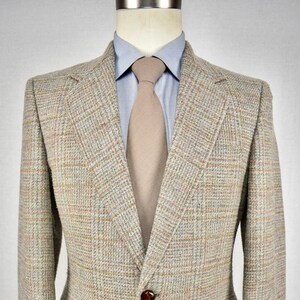CALVIN KLEIN Brown/Taupe TWO BUTTON MEN jacket (100% Wool