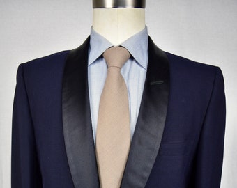 1949-1962 Formals by Haricon Solid Navy Blue Wool Two Piece Dinner Suit Sz: 40R