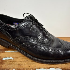 Florsheim Black Wingtip Balmoral W/ Brogued Styling Size  display picture 1