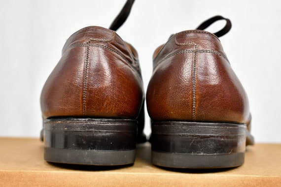 Florsheim Solid Brown Leather Plain Toe Lace Up B… - image 5