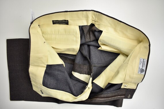 Harwick Slacks Solid Grayish Brown 100% Wool Dres… - image 6