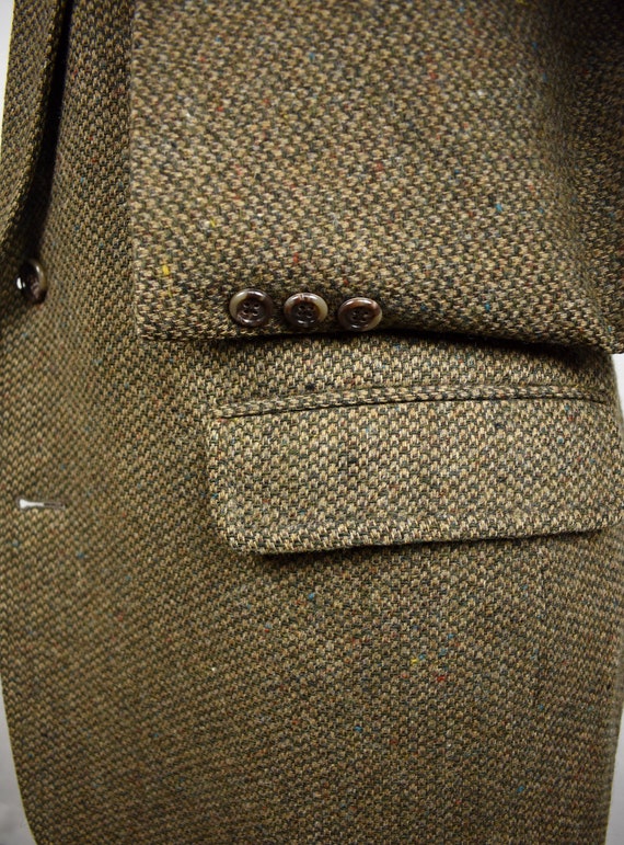 Reichardt's Solid Brown Flannel Wool Two Button S… - image 4