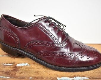 burgundy wingtip boots
