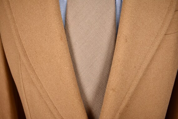 1970's Stanley Blacker Solid Light Brown Wool Two… - image 3