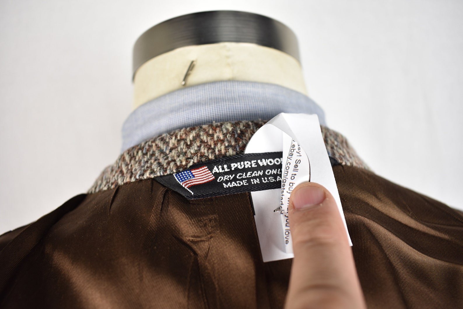 19761994 John Alexander Brown Herringbone Tweed Two Button Etsy