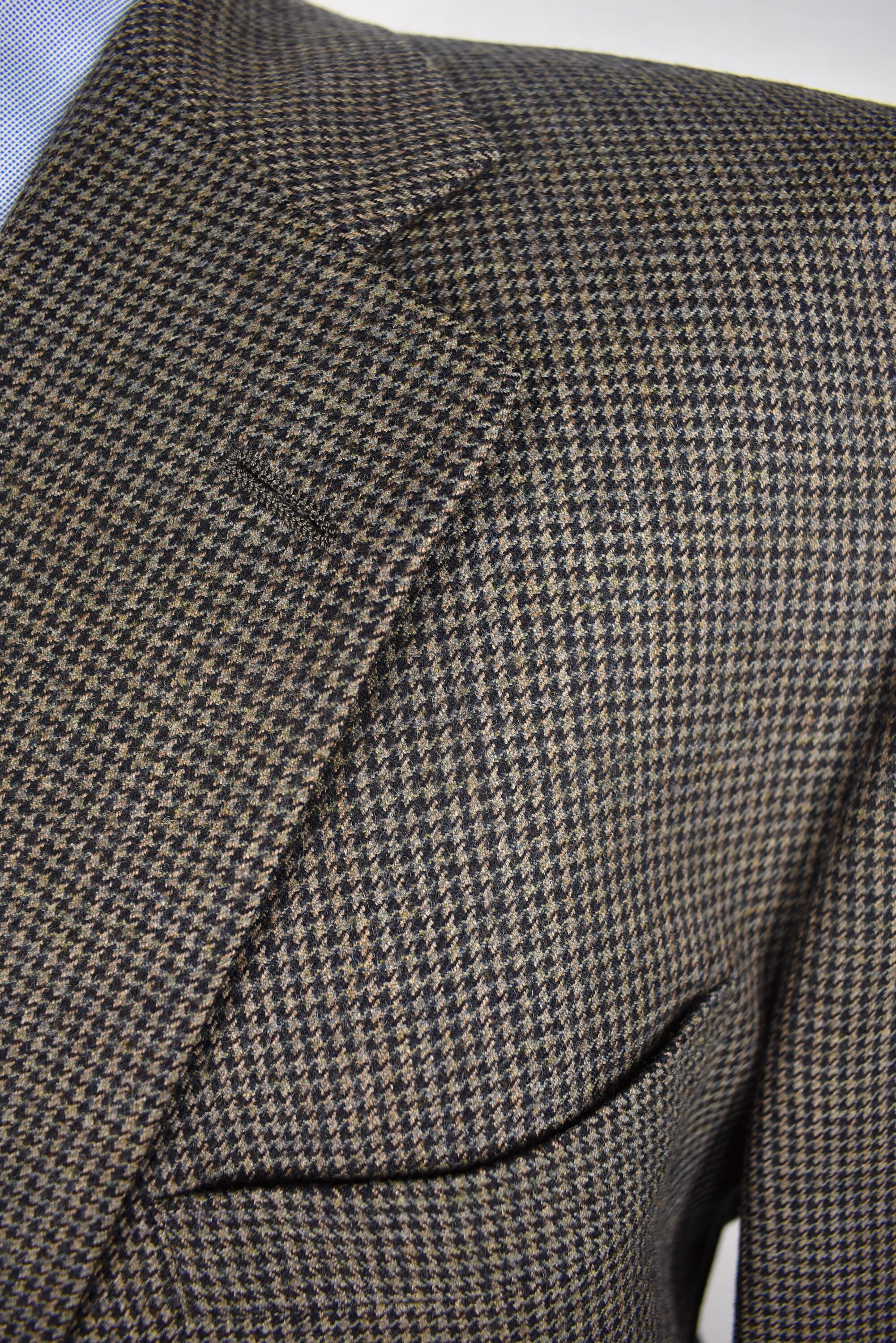 Hart Schaffner Marx Brown Houndstooth Worsted Wool Two Button - Etsy