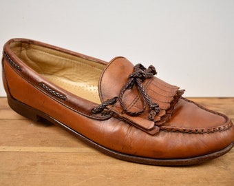 Allen Edmonds‎ Woodstock Dress Kiltie Tassel Bow Loafer Brown 10.5 L Allen Edmonds Woodstock Kiltie Tassel Bow Loafer 95904  main image 4