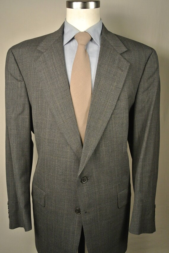 Austin Reed London Gray Glen Check 100% Wool Two P