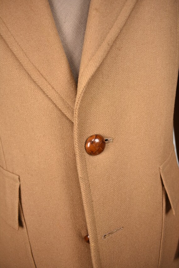 1970's Stanley Blacker Solid Light Brown Wool Two… - image 2