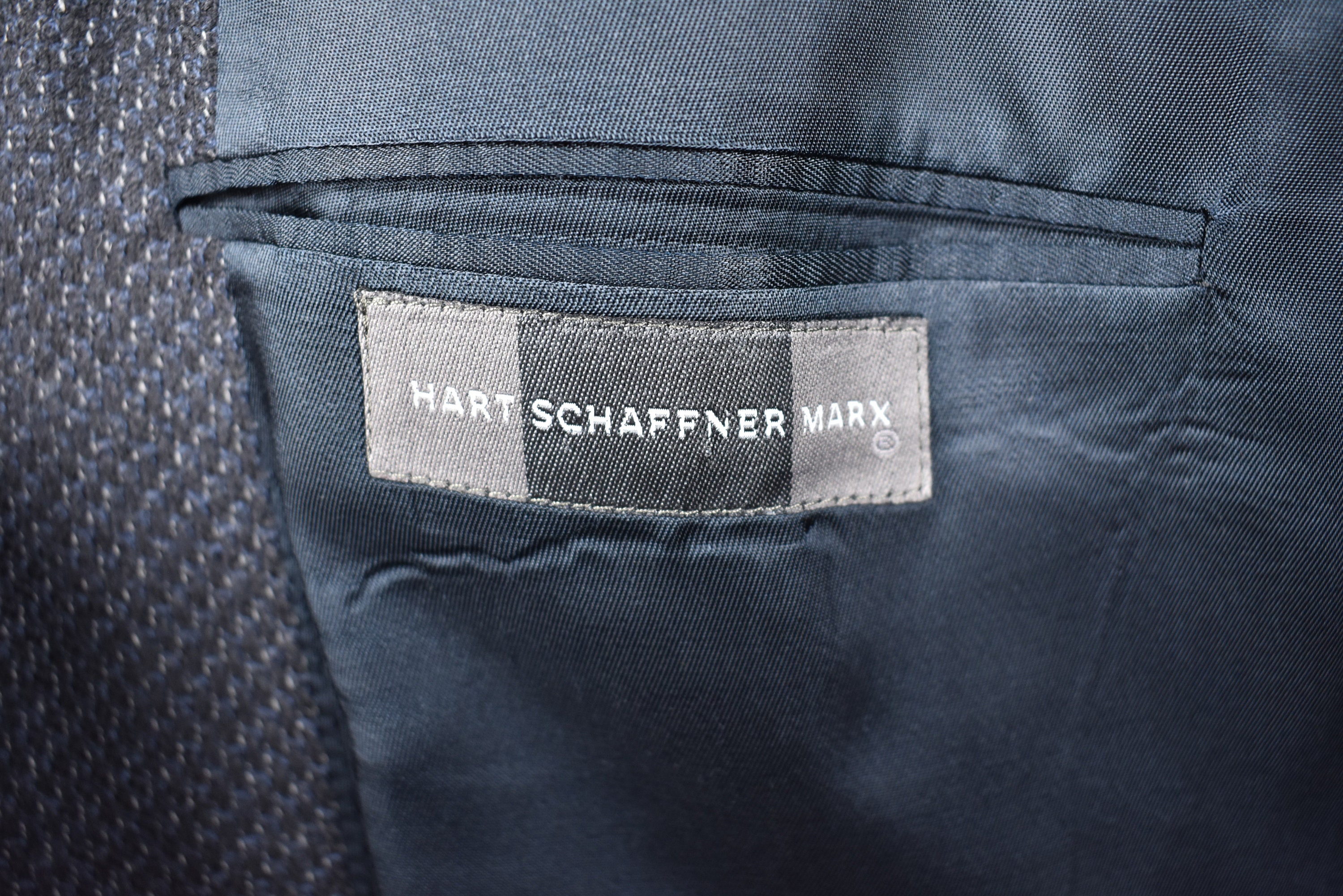 Gilet Uomo Hart Schaffner Marx, Blu Navy, Taglia M, Lana, Nuovo Con Etichette - Foto 3