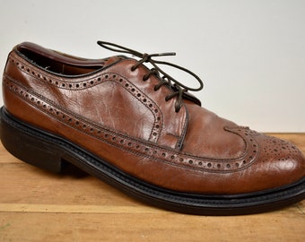 Unbranded Light Brown Longwing Gunboat Lace Up Blucher Size: 8.5D