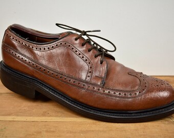 Allen Edmonds Brown Leather Lace Up Dellwood Oxford Dress Shoes Size 11.5 D Allen Edmonds Dellwood Cognac Brown Oxfords Mens Size 8.5D  main image 3